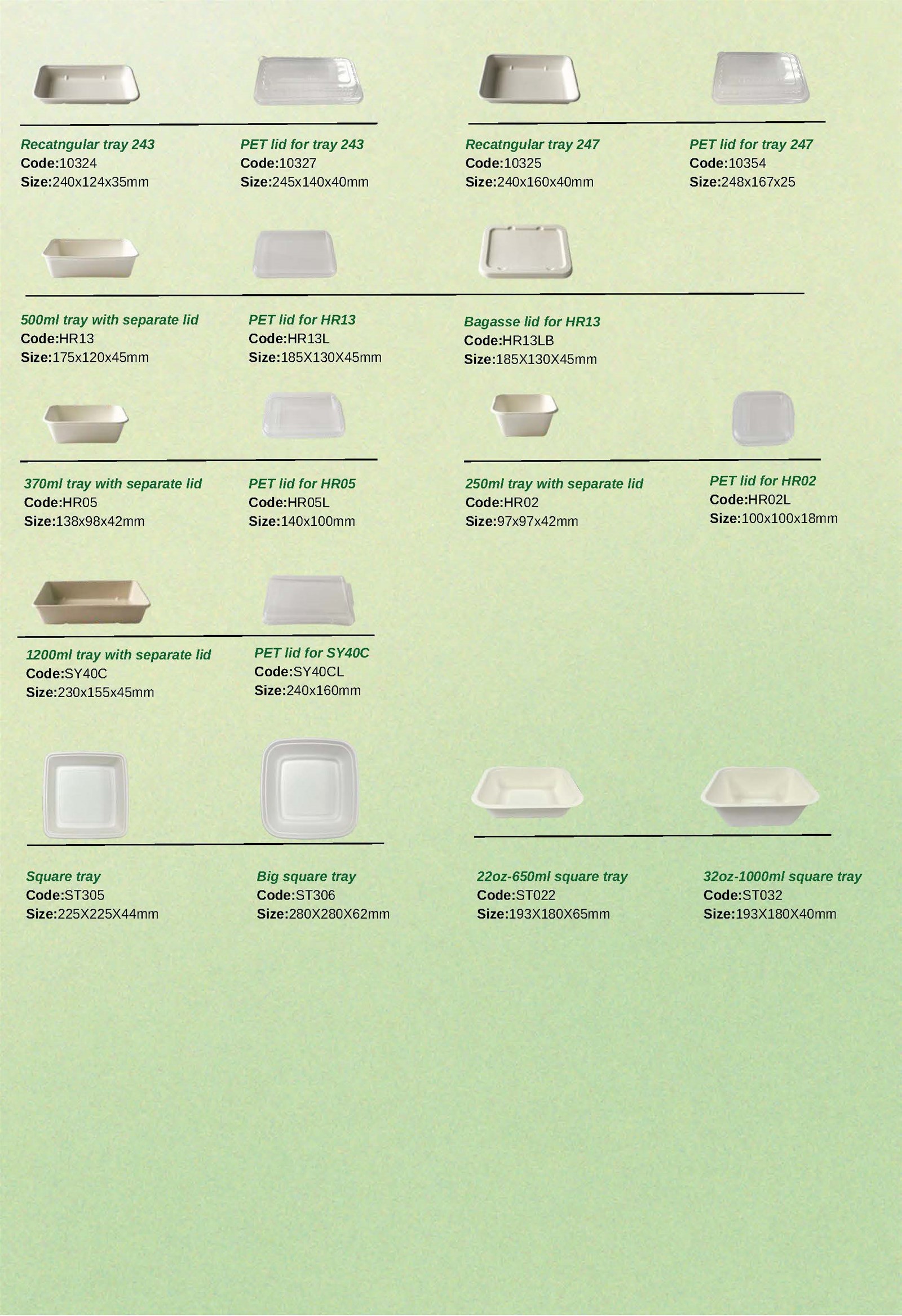 Bagasse Trays4 Bagasse Trays4